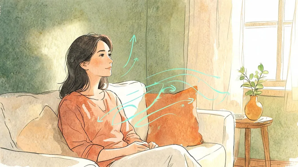 Pessoa em ambiente doméstico com luz natural, representando o cotidiano de quem vive com transtorno bipolar tipo 2